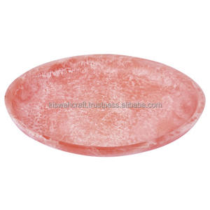 Lujoso elegante hecho a mano resina acrílica ensaladera Color verde nuevo diseño cocina Mesa plato superior pulido fiestas - Product Image 4