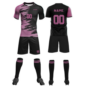 Wholesale Adults Football Uniform Shirts Custom Print Men'S <b>Short</b> Sleeve Soccer Shirts Breathable Soccer Jersey Sets For Men's - Product Image 1
