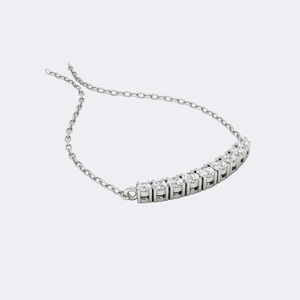 สร้อยคอจี้เพชรทรงกลม 2.10 กะรัต ฝังแบบหนามเตย - Product Image 5