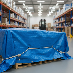 Lona de Protección de Mercancías de Tela de Poliéster de Alta Resistencia, 100% Impermeable, Lona de Protección de Mercancías de Alta Resistencia - Product Image 6