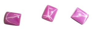 Rubis Étoile Rouge Rectangulaire 10x12 mm 6,5 Carats Créé en Laboratoire Poli Opaque Cabochon avec Effet Étoile à 6 Branches pour la Fabrication de Bijoux - Product Image 6
