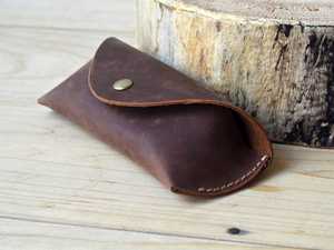 Slim Genuine Leather <b>Glasses</b> Cover Luxury Soft Cowhide Pouch Handmade Travel <b>Reading</b> Eyewear Protector Case LGC-0110 - Product Image 1