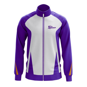 Blousons de rugby sportifs haute performance pour hommes, respirants, écologiques, coupe-vent, col montant, fermeture éclair, logo frontal, 100 % coton - Product Image 3