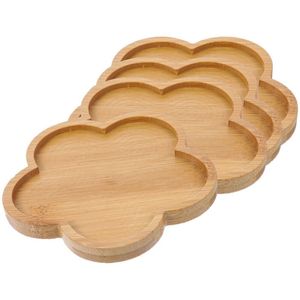Plateau rond en bois fait main, plateau de service en bois naturel, plateau de table décoratif rustique pour la maison, la cuisine, la salle à manger, le salon - Product Image 1