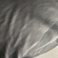 Cuir de mouton véritable noir sur mesure pour vêtements, vestes et sacs