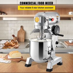 Impastatrice Commerciale in Acciaio Inox da 1100W 30Qt con 3 Velocità e Funzione Timer per Uso in Panetteria - Product Image 2