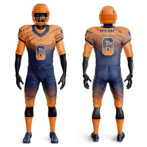 ชุดยูนิฟอร์มอเมริกันฟุตบอลคุณภาพพรีเมียมแบบกำหนดเอง ชุดทีมอเมริกันฟุตบอล เสื้อเจอร์ซีย์ระบายอากาศแบบซับลิเมชั่นสั่งทำพิเศษ - Product Image 3