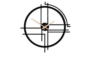 Minimalist Oversized Metal Wall <b>Clock</b> Unique Metal Wall Art Silent <b>Clock</b> Wall Decor for Home Office Aluminum Luxury Silver - Product Image 1