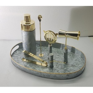 Accessoires de bar en acier inoxydable de qualité supérieure, réutilisables et durables : seau à glace, shaker à cocktails, doseur, passoire, ouvre-bouteille, cuillère à mélanger - Product Image 3