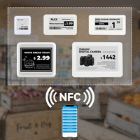Label Rak Elektronik NFC E Ink ESL, Tampilan Harga Nirkabel untuk Toko Retail, Kontrol Aplikasi Android IOS