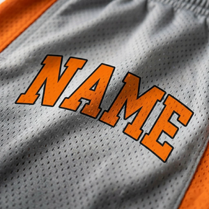 High Quality <b>Men's</b> Custom Basketball <b>Shorts</b> | <b>Patch</b> Embroidery Quick Dry Heavy Mesh <b>Shorts</b> With Pockets - Product Image 4