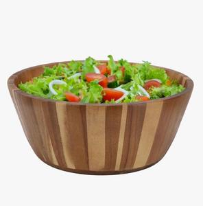 Tazón de Madera Hecho a Mano Minimalista, Tazón de Ensalada de Madera Natural para Cocina, Comedor y Decoración del Hogar a Precio Económico - Product Image 1