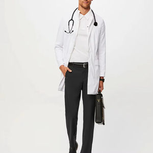 Blouse médicale OEM unisexe personnalisable, très vendue, en coton de haute qualité pour hôpitaux et laboratoires - Product Image 1