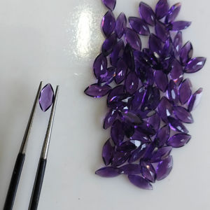 Amatista Púrpura Natural Africana, Corte Marquesa de 8x4MM, Gema Suelta de la Mejor Calidad, Gemas Red Mountain para Joyería - Product Image 3