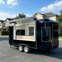 Remorque de restauration mobile entièrement équipée avec grill commercial, remorque de concession personnalisée pour BBQ, café et restauration rapide