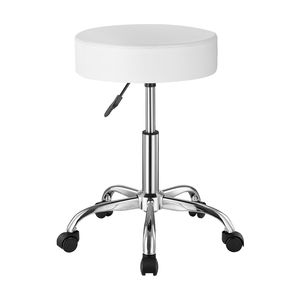 Sgabello Girevole Regolabile in Altezza per Salone, Capacità 450 LBS, con Seduta in Pelle PU Ispessita - Product Image 3
