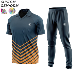 Camiseta Deportiva de Cricket, Sólida o Estampada, Transpirable, de Secado Rápido, Uniforme Personalizado para Equipos, Suministro al por Mayor OEM/ODM, Opción de Logotipo Frontal - Product Image 1