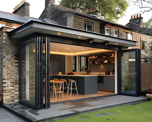 Portes pliantes en aluminium de qualité supérieure pour salle de bain intérieure Patio pliant rentable avec prix minimum pour les projets de vente en gros - Product Image 5