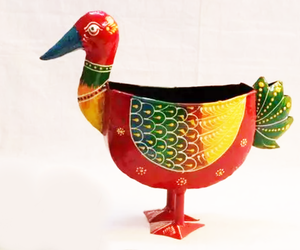 Adorno Decorativo con Forma de Pato de Hierro Multicolor para Decoración del Hogar, Patio, Oficina y Balcón, Venta al por Mayor - Product Image 4