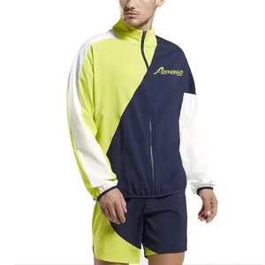 Solid Color <b>Men</b> Windbreaker <b>Shorts</b> <b>Set</b> Sports Wear <b>Men</b> Windbreaker <b>Shorts</b> <b>Set</b> Wholesale Breathable <b>Men</b> Windbreaker <b>Shorts</b> <b>Set</b> - Product Image 1