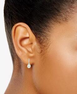 Orecchini pendenti a spirale con perle d'acqua dolce coltivate (7-8 mm) in argento sterling |   Macy's - Product Image 2