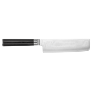 Couteau Nakiri de 6,5 pouces en acier Damas, couteau à légumes tranchant, lame de cuisine avec manche en bois de Pakka noir pour la préparation des aliments - Product Image 1