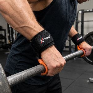 ตะขอเกี่ยวสำหรับยกน้ำหนักแบบ Heavy Duty พร้อมสายรัดข้อมือสำหรับดึงข้อ, ยกเดดลิฟท์, ออกกำลังกายในยิม, ยกเดดลิฟท์, พาวเวอร์ลิฟท์ติ้ง และยกน้ำหนัก - Product Image 3