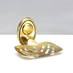 Premium Brass Bathroom <b>Soap</b> Dish Wall Mount <b>Soap</b> <b>Holder</b> with Elegant Gold Finish for Hotel and Home Bathroom - Product Image 1
