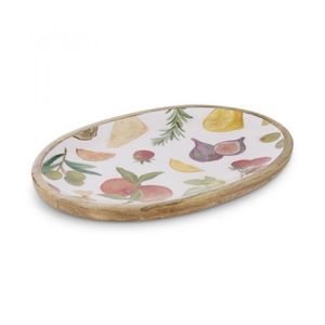 Plateau de service en métal émaillé doré nordique |   Assiette décorative à motif miroir, vente en gros, accessoires de décoration d'intérieur de luxe - Product Image 3