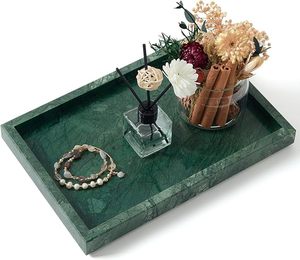 Budget Friendly Marble Decorative <b>Tray</b> for Candles, <b>Perfumes</b>, Jewelry and Luxury Home Table Decoration By AALIYAN IMPEX - Product Image 1