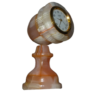 Premium Quality Onyx And Marble <b>Clock</b> Modern Onyx And Marble <b>Clock</b> Handmade Stone <b>Table</b> <b>Clock</b> For Luxury Interior - Product Image 3