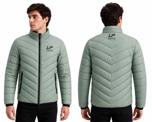 Custom Men's Lightweight <b>Quilted</b> Puffer Jacket Insulated <b>Winter</b> Zip-Up Outdoor Casual Polyester Coat OEM ODM Manufacturer - Product Image 1