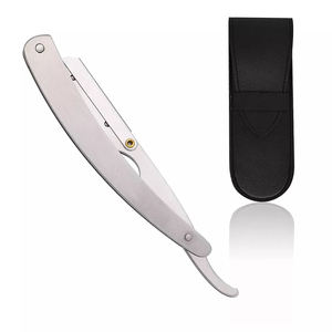 Navaja de Afeitar Profesional de Acero Inoxidable con Mango de Acero, Colores Personalizados, OEM - Product Image 5