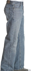 Jean en denim évasé pour homme, style streetwear, hiver, coupe droite, extensible, haute qualité, étiquette personnalisée OEM - Product Image 3