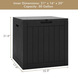 Contenitore da Esterno con Seduta e Spazio di Stoccaggio da 30 Galloni - Product Image 5
