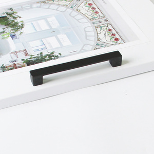 Tirador Moderno de Aleación de Zinc Negro Mate de Alta Calidad para Muebles de Cocina, Comedor y Baño - Product Image 1