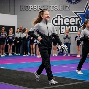 Customizable Cheerleader Warmup Jacket legging tank <b>top</b> shirts Sublimated Dance Practice wear Performance Wear Type Ballet Girls - Product Image 5