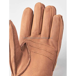 Guantes de Cuero Unisex para Otoño, Resistentes al Viento y al Agua, de Piel de Oveja Genuina, Color Negro y Marrón, para Conducir - Product Image 3