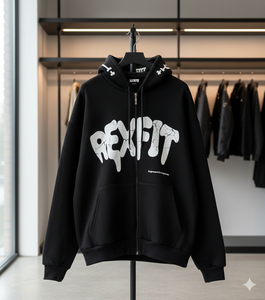 Ventes chaudes - Sweats à capuche avec fermeture éclair personnalisés, en coton lourd 100%, streetwear, impression de logo personnalisée, sweats à capuche et sweat-shirts pour hommes - Product Image 6