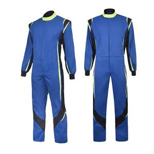 Traje de Karting Azul Power World, Equipo Profesional para Carreras de Go Kart, Fabricante Personalizado, Overol de Piloto de Alto Rendimiento y Alta Visibilidad - Product Image 1
