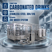 Machine automatique de fabrication de boissons gazeuses, ligne de production de boissons gazeuses, mélangeur CO2 pour soda, eau gazeuse, boisson cola