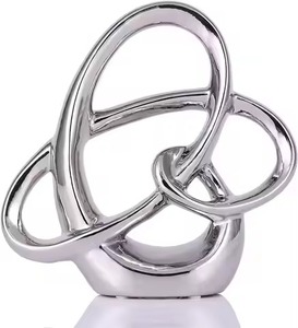 Sculptures en métal de décoration moderne, art contemporain, figurines pour salon, bureau, hall d'hôtel, jardin, décoration de la maison - Product Image 6