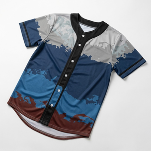 Camiseta de Béisbol con Botones a Presión, Cierre de Botones a Presión, Camiseta de Béisbol de Color Contrastante para Hombre, Juvenil, Manga Raglán, Ropa de Equipo - Product Image 4