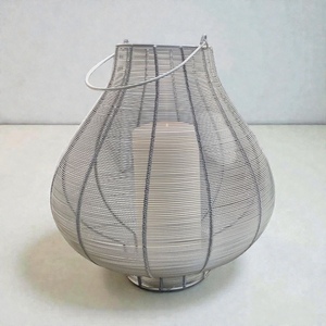 Modern Steel Wire <b>Lantern</b> <b>Candle</b> Holder Heat Resistant Home Decoration - Product Image 1