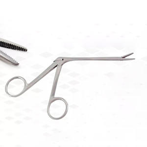 Set 5 Steel Ear Tools Alligator Forceps Bayonet Adson Forceps 3 Billeau Ear Loop Curettes ENT Foreign Mol By <b>Blush</b> Surgical - Product Image 2