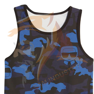 Camiseta sin mangas para hombre, 100% algodón, tejido sólido, transpirable, informal, holgada, para gimnasio y fitness, en venta. - Product Image 6
