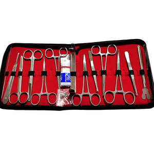 Meilleur prix : Kit d'entraînement à la suture de 26 pièces avec manche de scalpel et lames, pour étudiants en médecine, approuvé CE ISO par Surgiright Instruments - Product Image 6