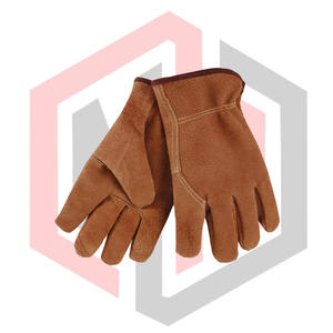 Guantes de Trabajo de Cuero Vacuno, de Uso General, para Soldadura, Jardinería, Bomberos, Resistentes al Calor, Antideslizantes, Sin Silicona - Product Image 3