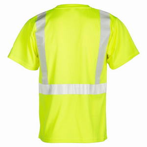 T-shirt de travail haute visibilité, T-shirt de sécurité réfléchissant, Vêtement à manches courtes, Fournisseur en gros, T-shirt coupe classique, T-shirt col rond - Product Image 4