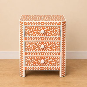Commode personnalisable en os incrusté noir et blanc, faite à la main, toucher réel, pour décoration intérieure contemporaine, meilleur rapport qualité-prix, artisanat artisanal - Product Image 5